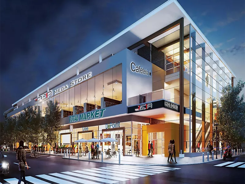 Centra handlowe z zintegrowanymi konstrukcjami stalowymi na dużą skalę